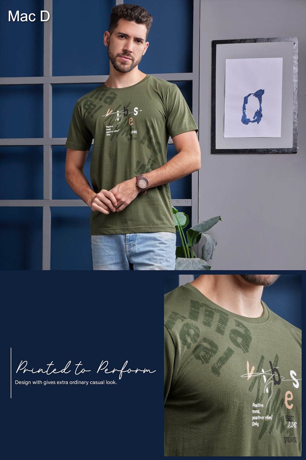 Lot No 5742  Mac D Cotton Mens Tshirts Supplier India