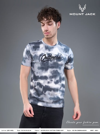 Lot No 661-668 Foma Aop Mount Jack Imported Mens Tshirts Wholesaler Gujarat