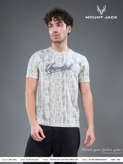 Lot No 661-668 Foma Aop Mount Jack Imported Mens Tshirts Wholesaler Gujarat