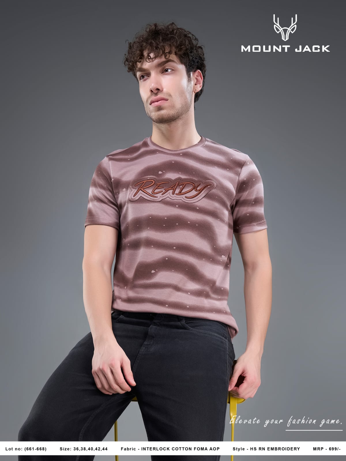 Lot No 661-668 Foma Aop Mount Jack Imported Mens Tshirts Wholesaler Gujarat