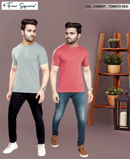 Lot No Wf 108 4 Four Squares Biowash Mens Tshirts Wholesaler Gujarat