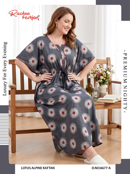 Lotus Alpine 0608 Ruchee Fashion Kaftan Nighty Wholesale Price
