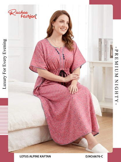 Lotus Alpine 0608 Ruchee Fashion Kaftan Nighty Wholesale Price