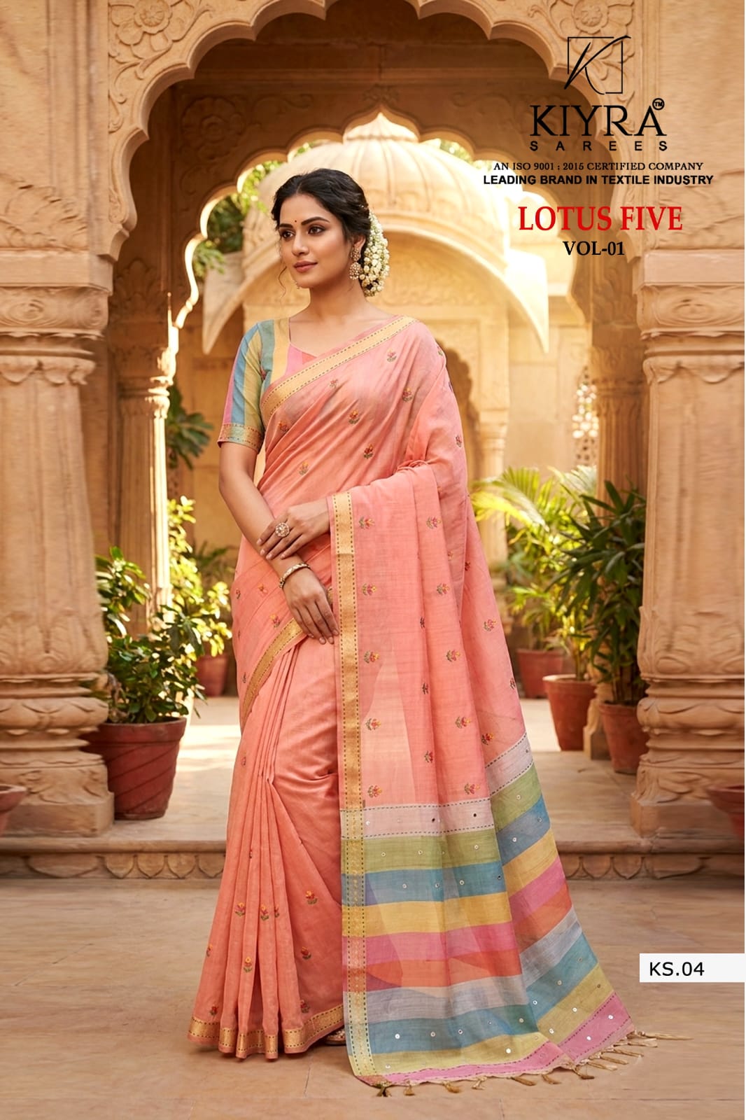 Lotus Five Vol 1 Kiyra Cotton Sarees Exporter India