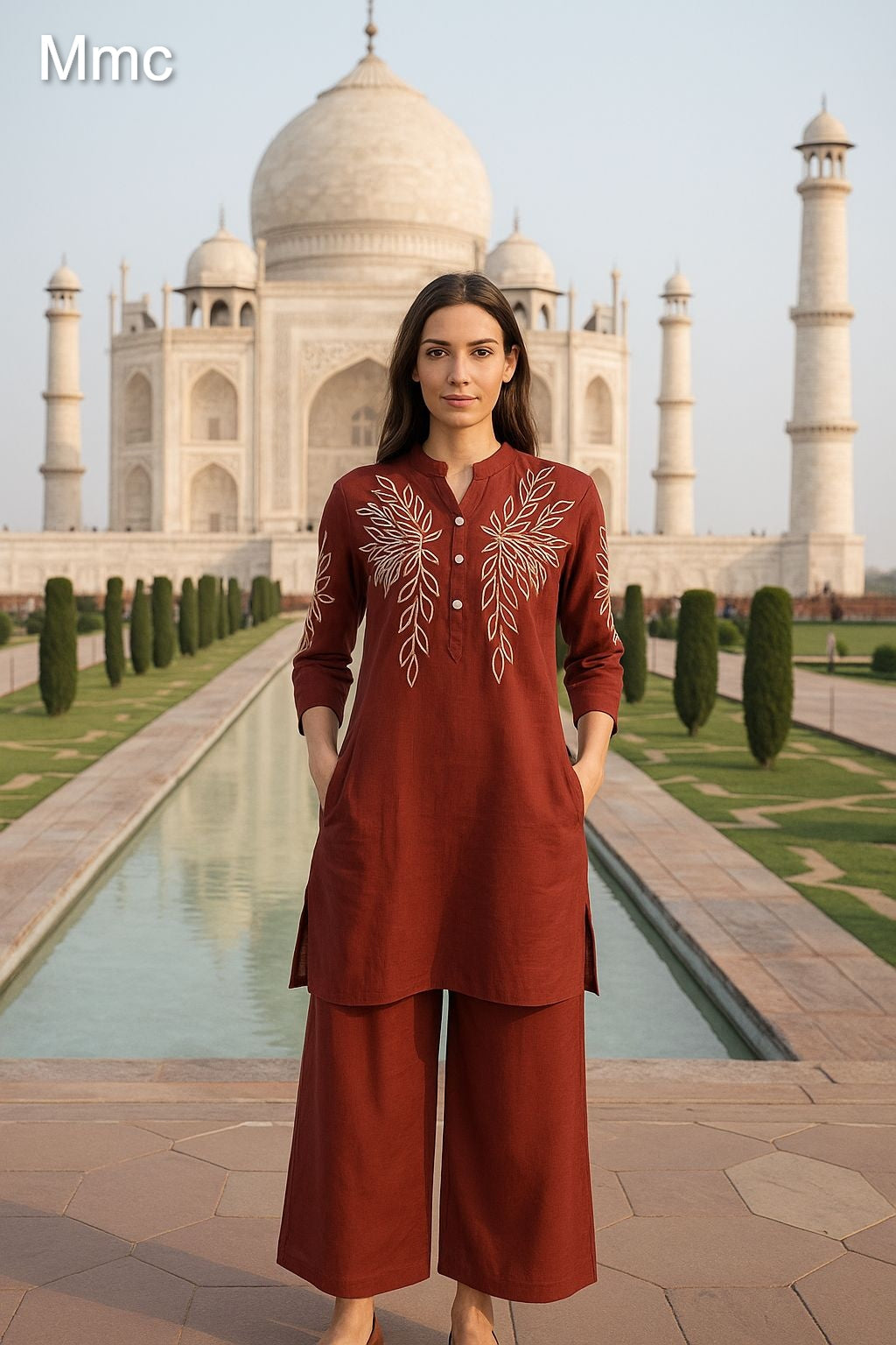 Lotus Flower Mmc Vatican Co Ord Set Supplier India