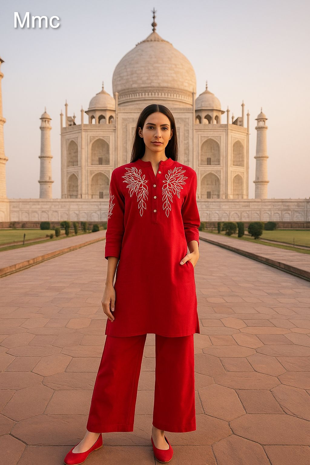 Lotus Flower Mmc Vatican Co Ord Set Supplier India