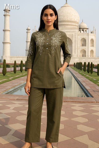 Lotus Flower Mmc Vatican Co Ord Set Supplier India