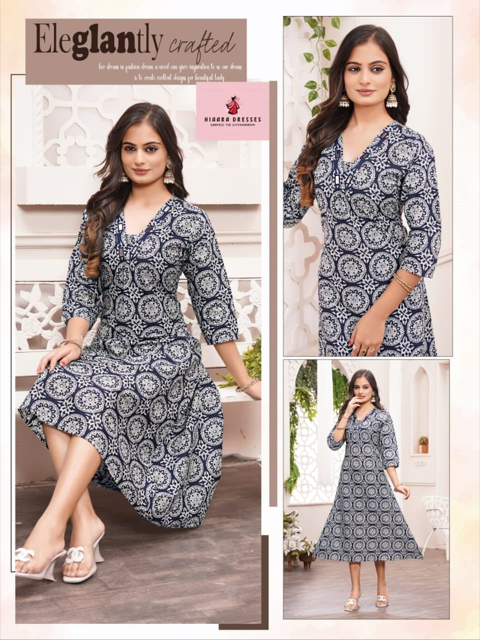 Lotus Hiaara Cotton Anarkali Kurtis Exporter Ahmedabad