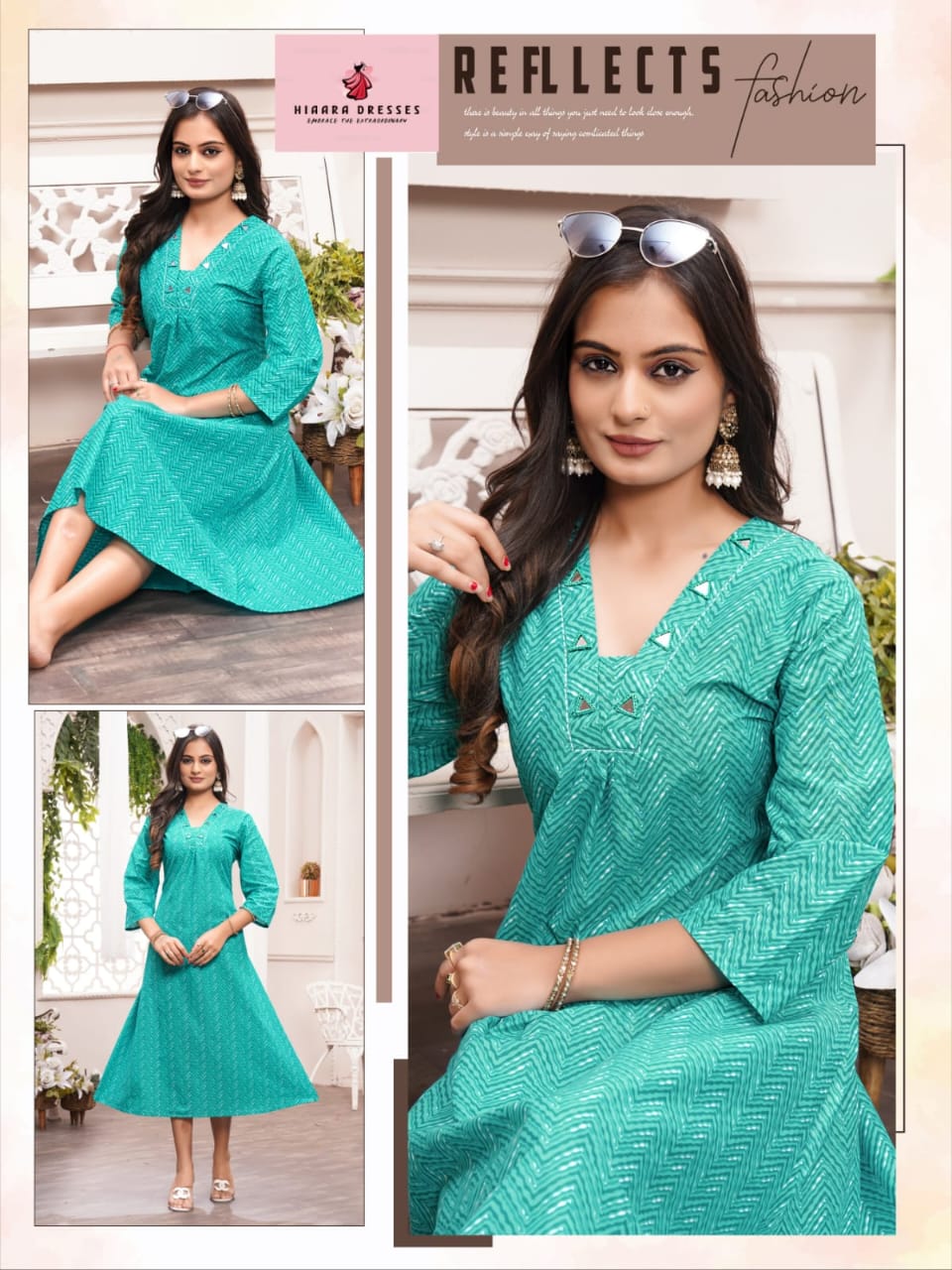Lotus Hiaara Cotton Anarkali Kurtis Exporter Ahmedabad