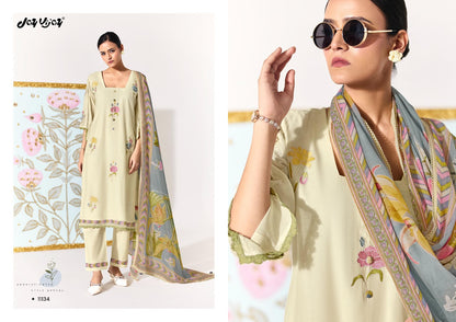 Lotus Jay Vijay Mal Chanderi Pant Style Suits Exporter Ahmedabad