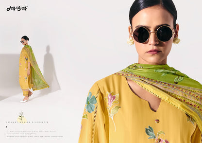 Lotus Jay Vijay Mal Chanderi Pant Style Suits Exporter Ahmedabad