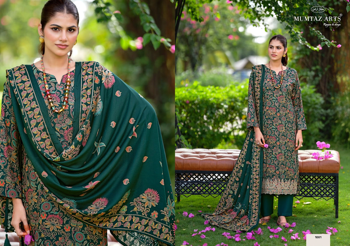 Lotus Mumtaz Arts Viscose Pashmina Suits Wholesale Rate