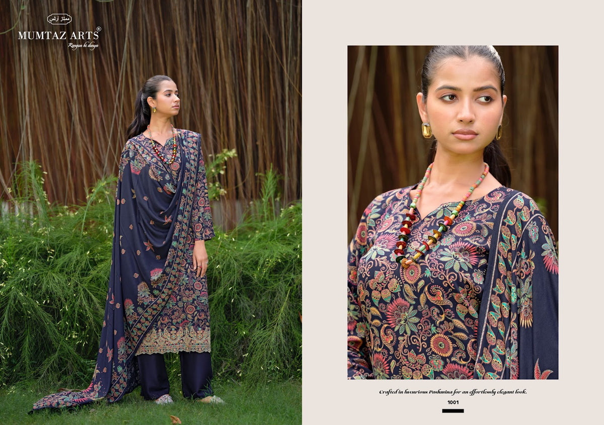Lotus Mumtaz Arts Viscose Pashmina Suits Wholesale Rate