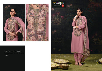 Lotus Rangati Prints Organza Pashmina Suits Wholesale Price