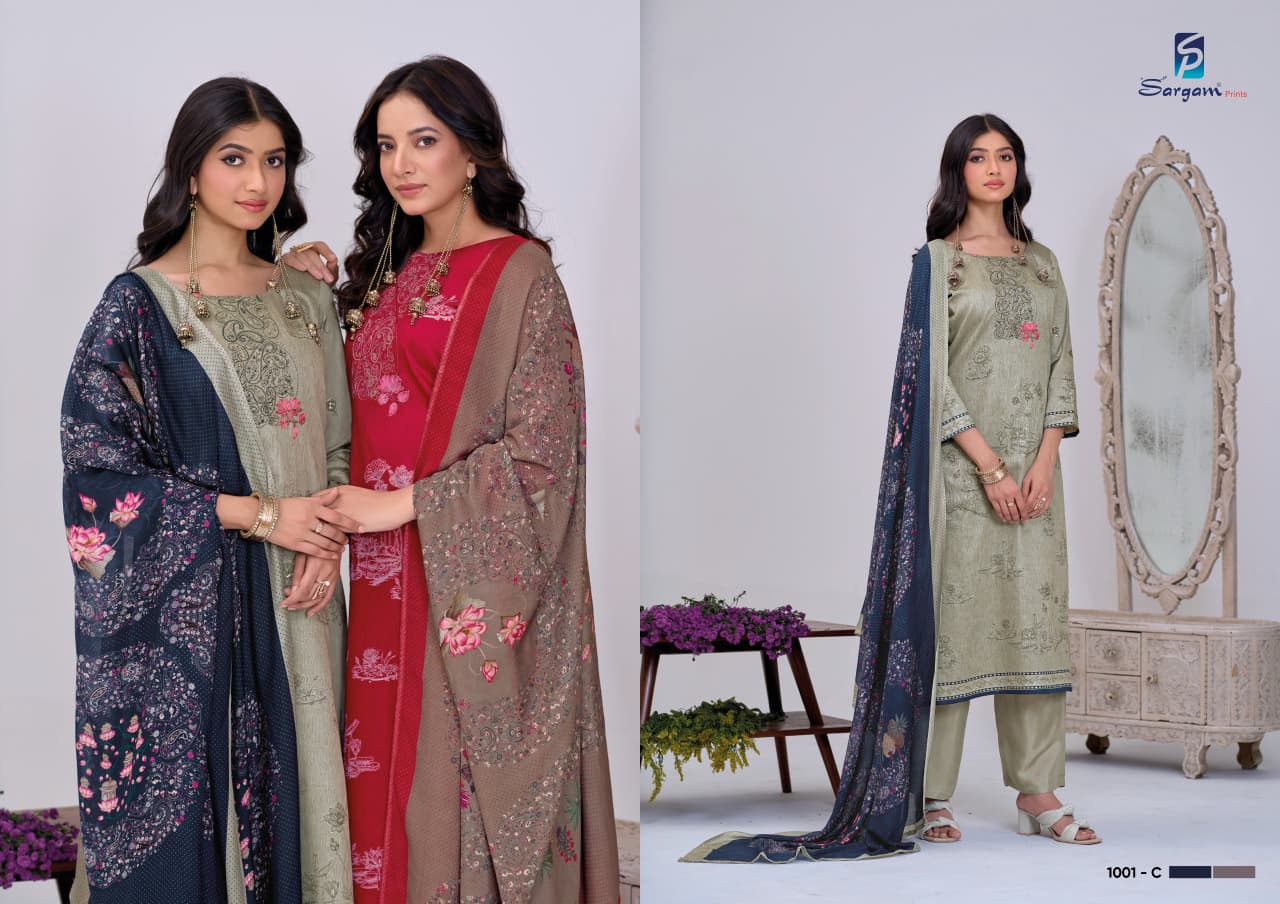 Lotus Sargam Prints Pure Jam Pant Style Suits Supplier Gujarat