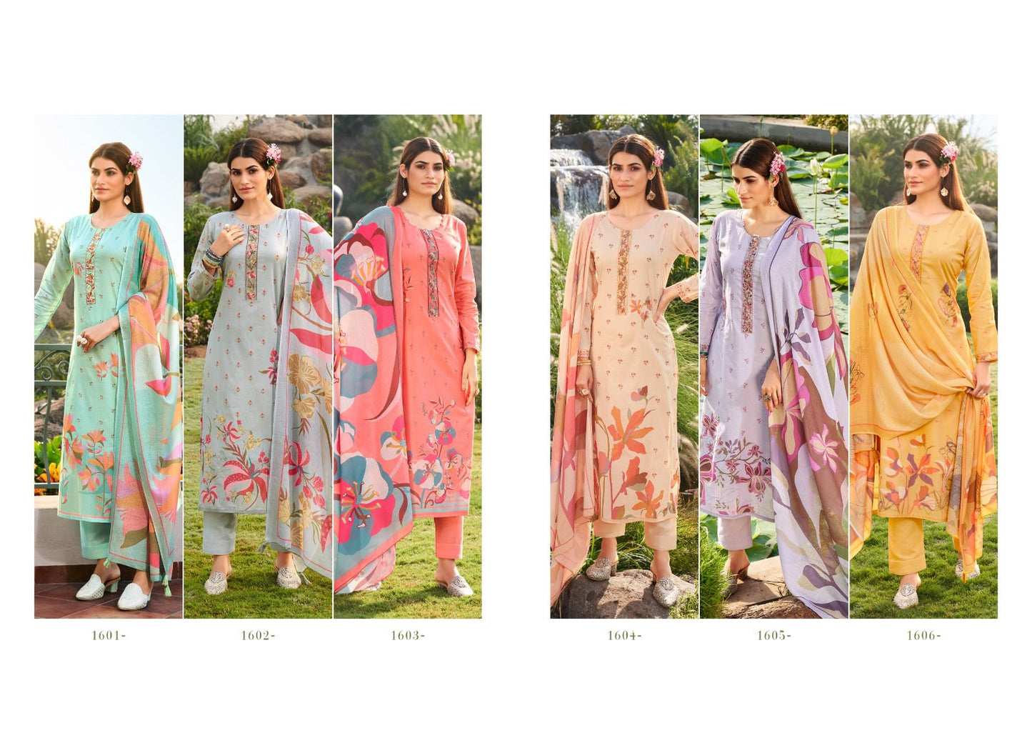 Lotus Velley Karachi Prints Lawn Cotton Pant Style Suits Exporter