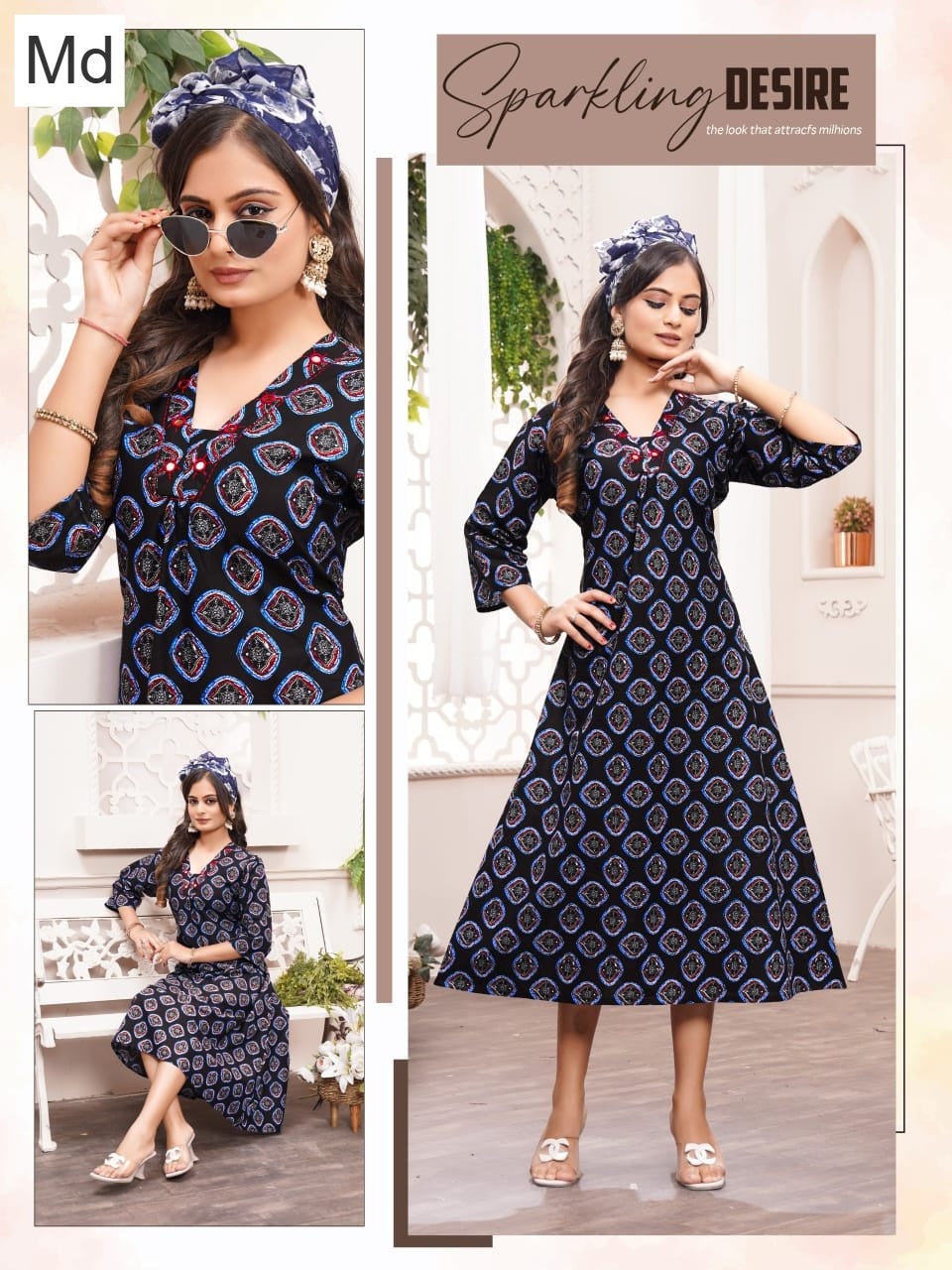 Lotus Vol 1 Md Mal Cotton Anarkali Kurtis Wholesale Rate
