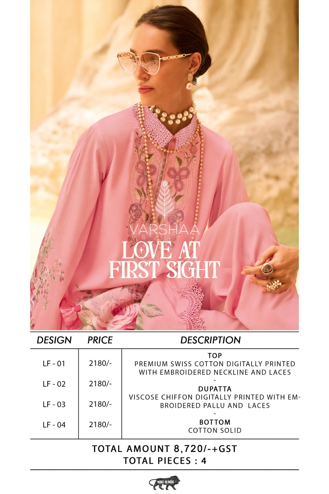 Love At First Sight Varshaa Swiss Pant Style Suits Exporter