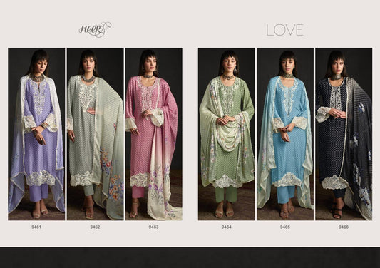 Love Heer Muslin Pant Style Suits Manufacturer India