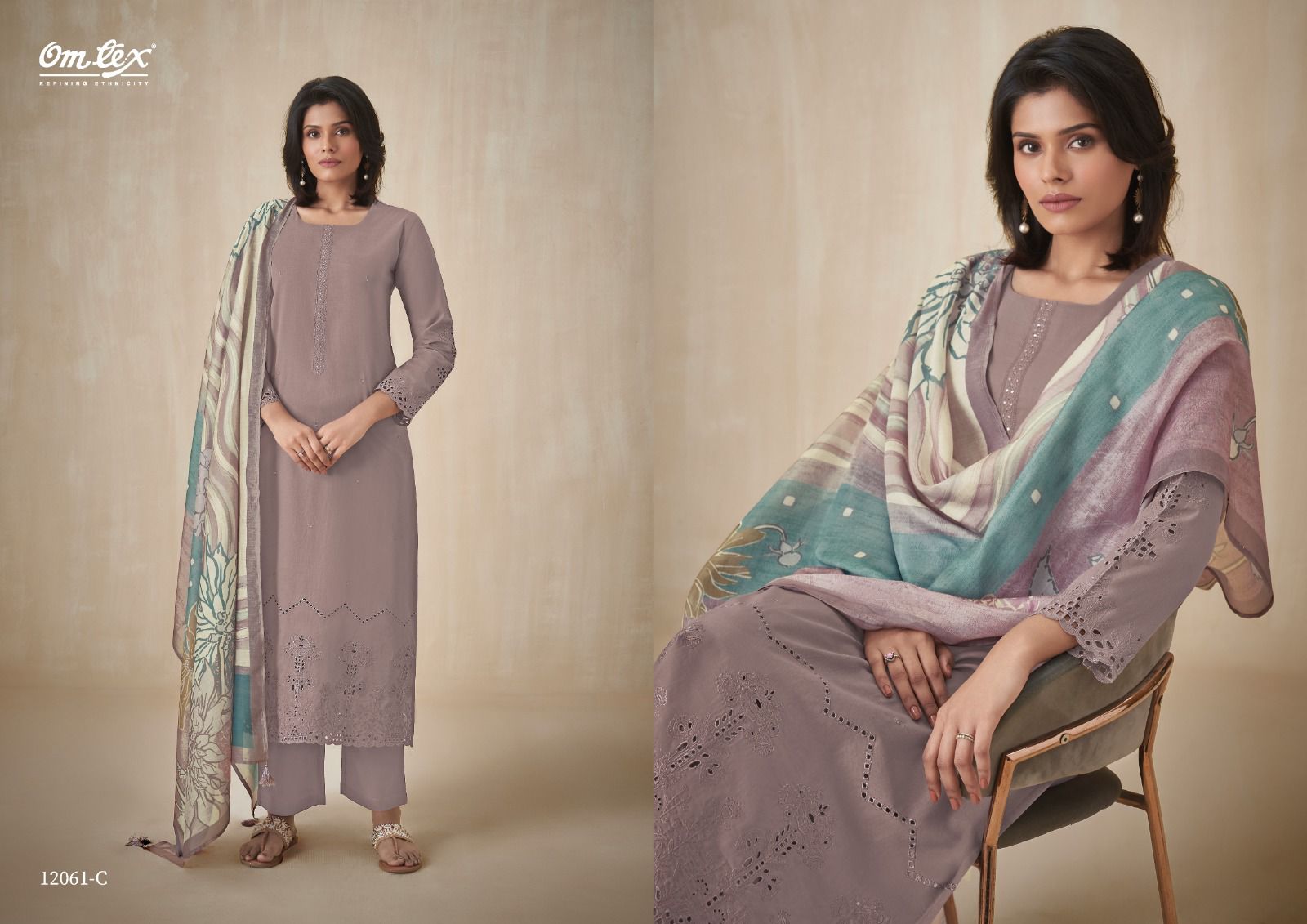 Loveleen Omtex Lawn Cotton Pant Style Suits Exporter