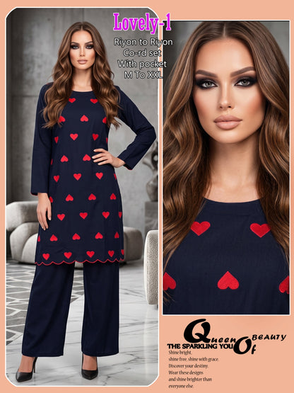 Lovely Infinity Rayon 17Kg Kurti Plazzo Set Wholesale Price