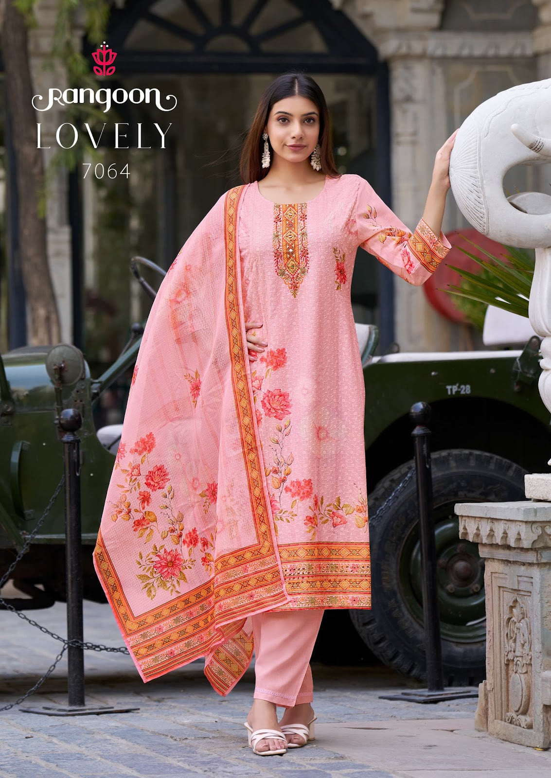 Lovely Rangoon Pure Cotton Readymade Pant Style Suits Supplier Ahmedabad