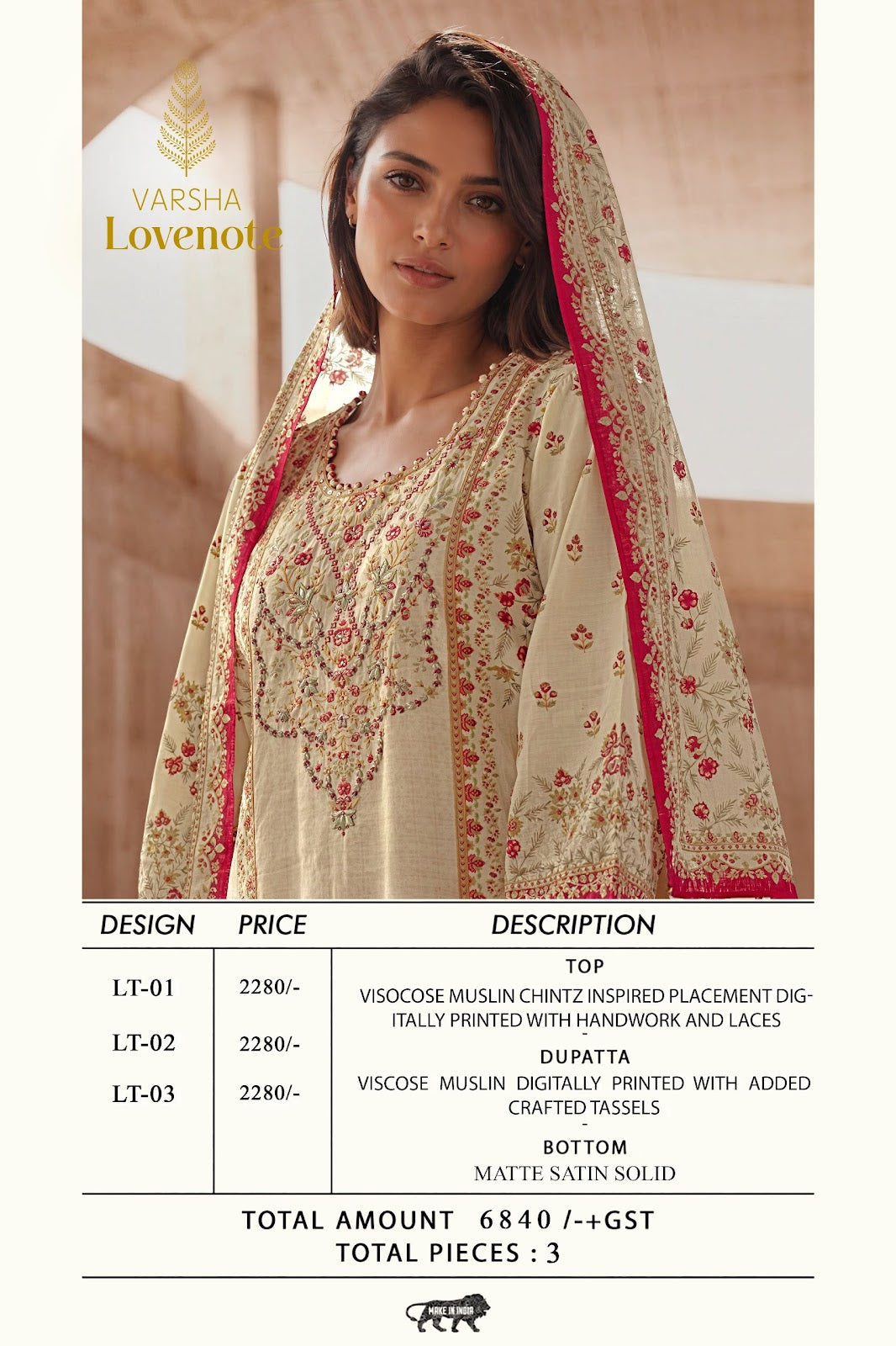 Lovenote Varshaa Viscose Muslin Pant Style Suits Manufacturer Ahmedabad