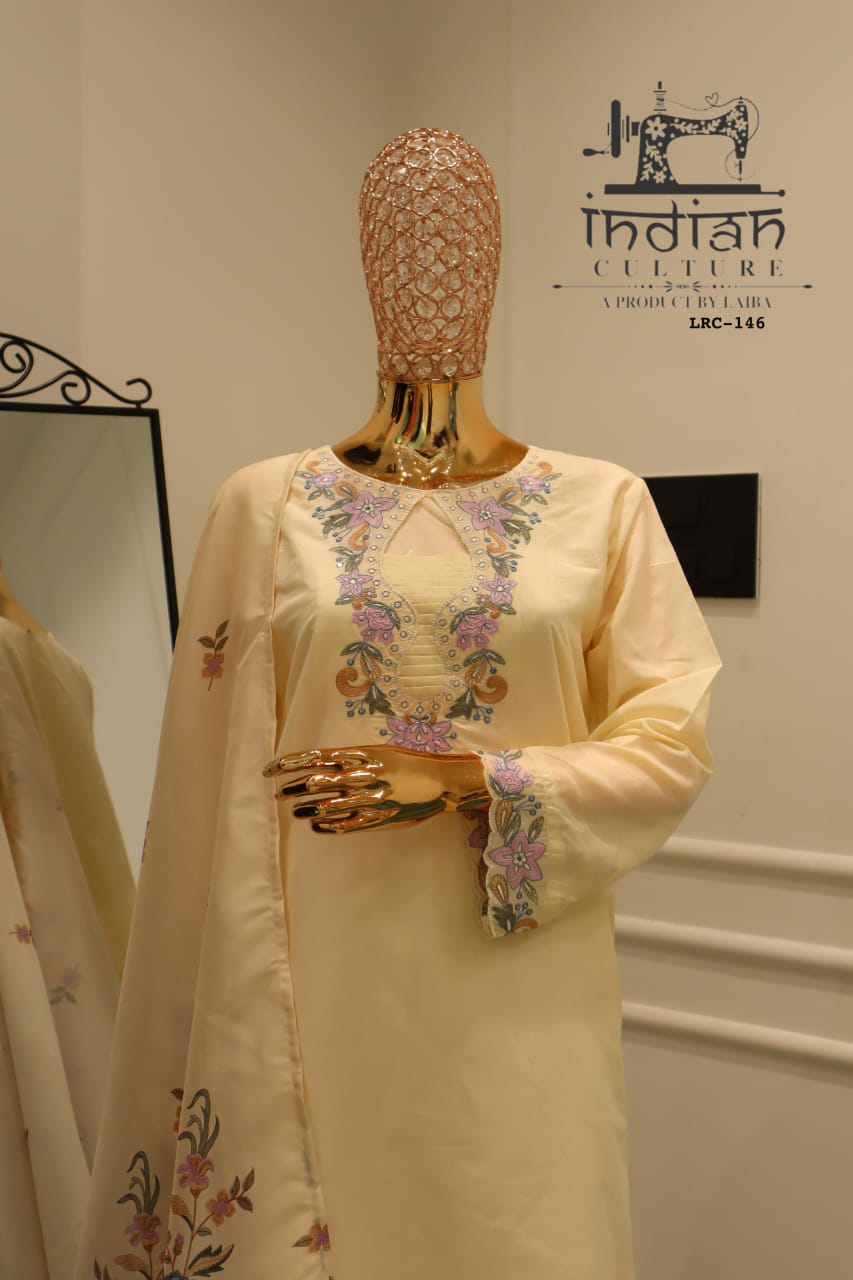 Lrc-146 Indian Culture Cotton Readymade Pant Style Suits Wholesale Price