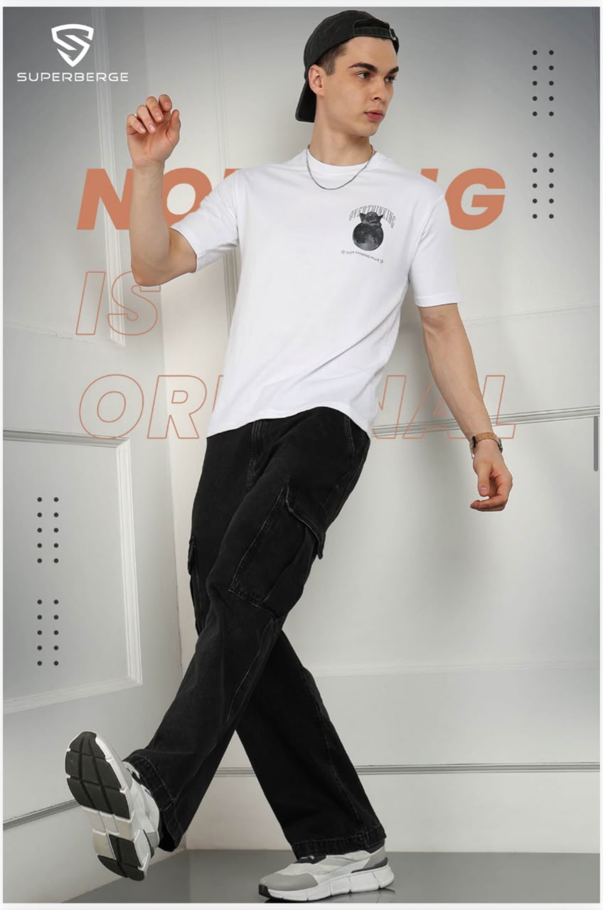 Ls-01 Down Shoulder Superberge Looper Mens Tshirts Manufacturer Gujarat