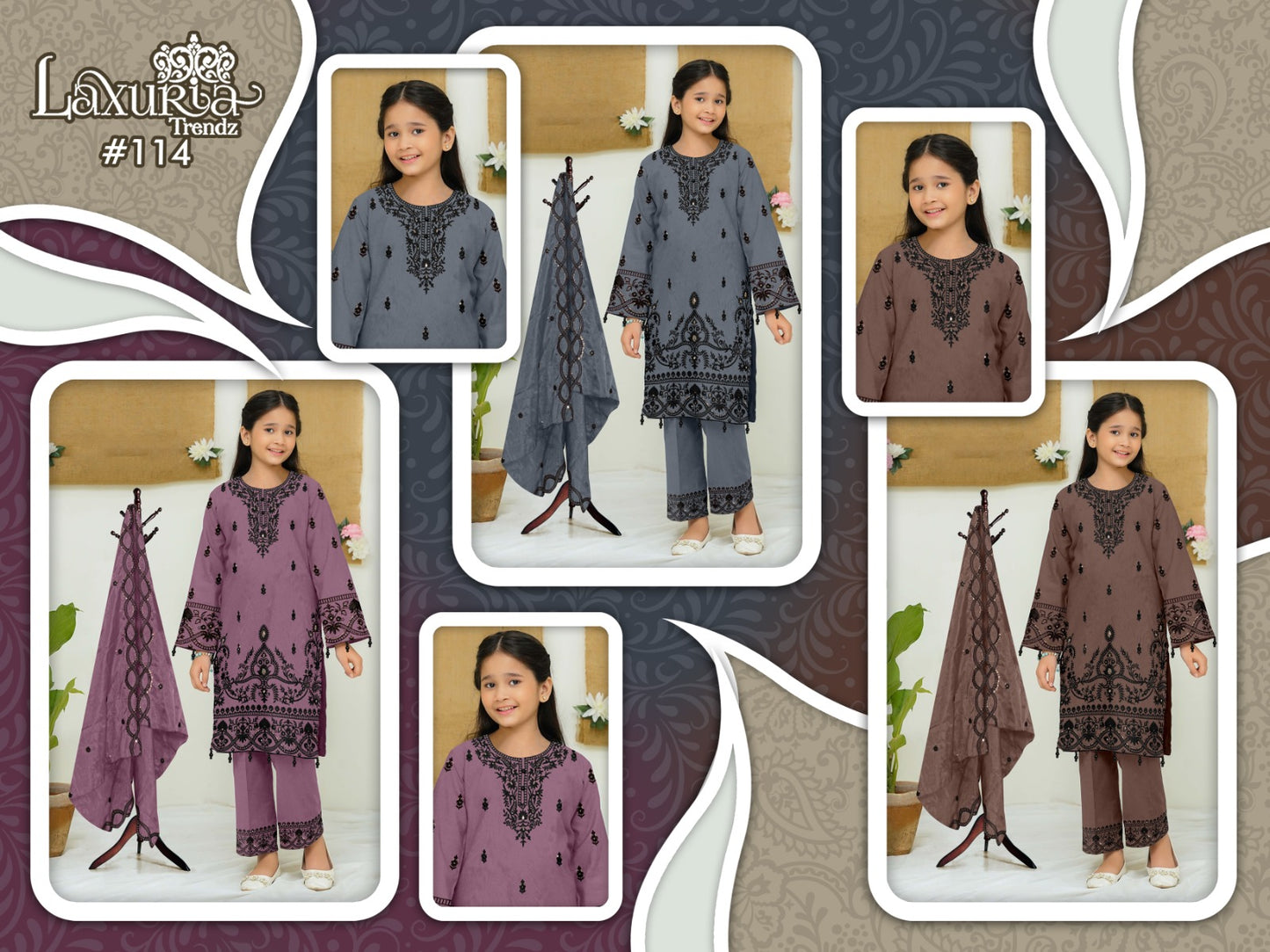 Lt-114 Laxuria Trendz Fox Georgette Girls Pakistani Readymade Suit Wholesale Price