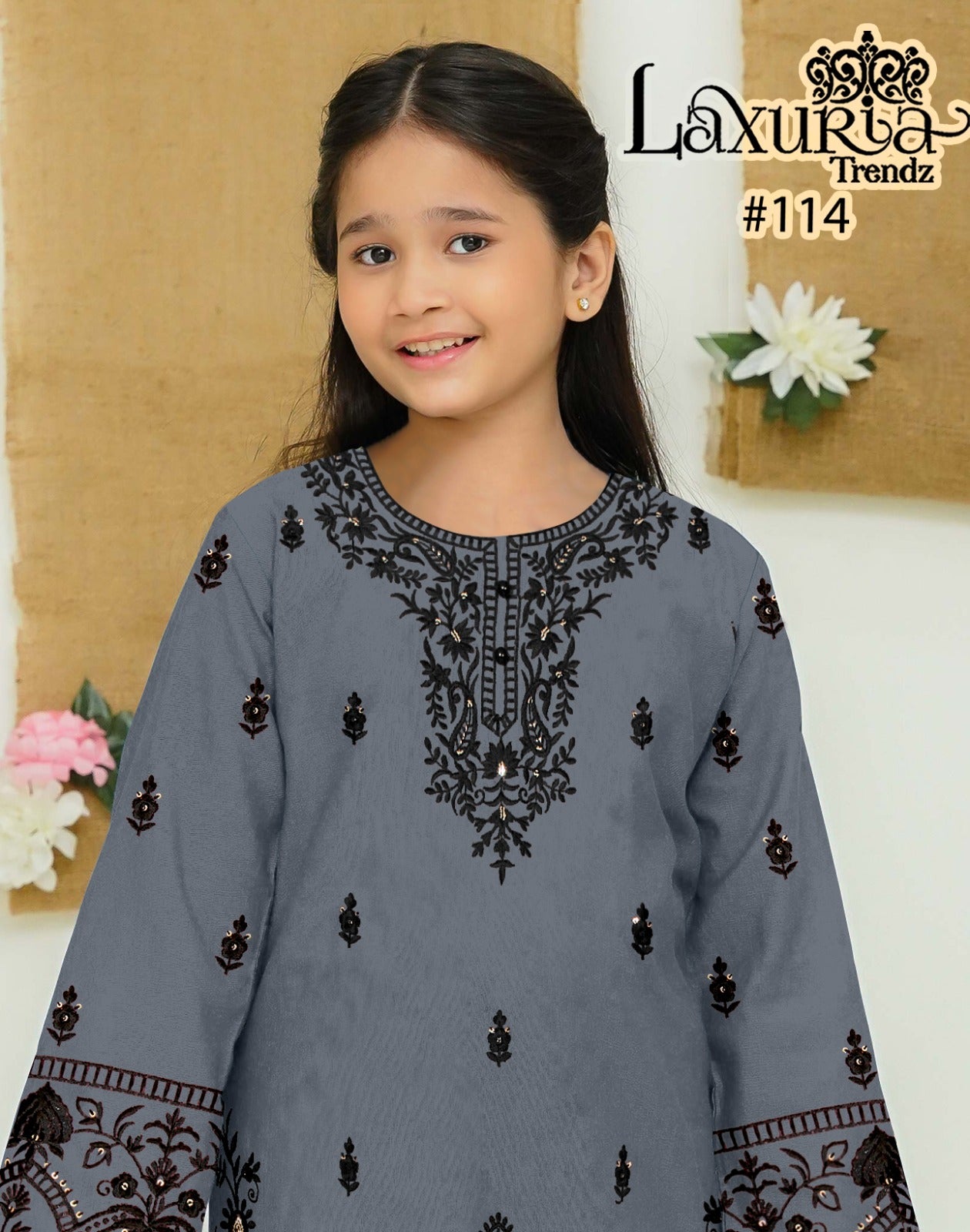 Lt-114 Laxuria Trendz Fox Georgette Girls Pakistani Readymade Suit Wholesale Price