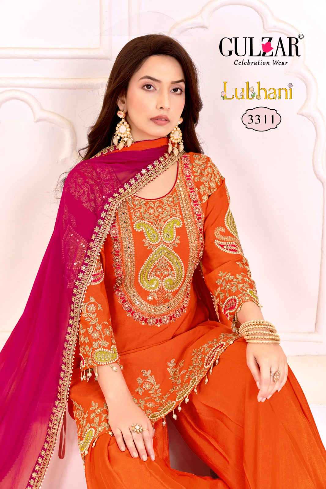 Lubhani Gulzar Chinon Readymade Suits Exporter Ahmedabad