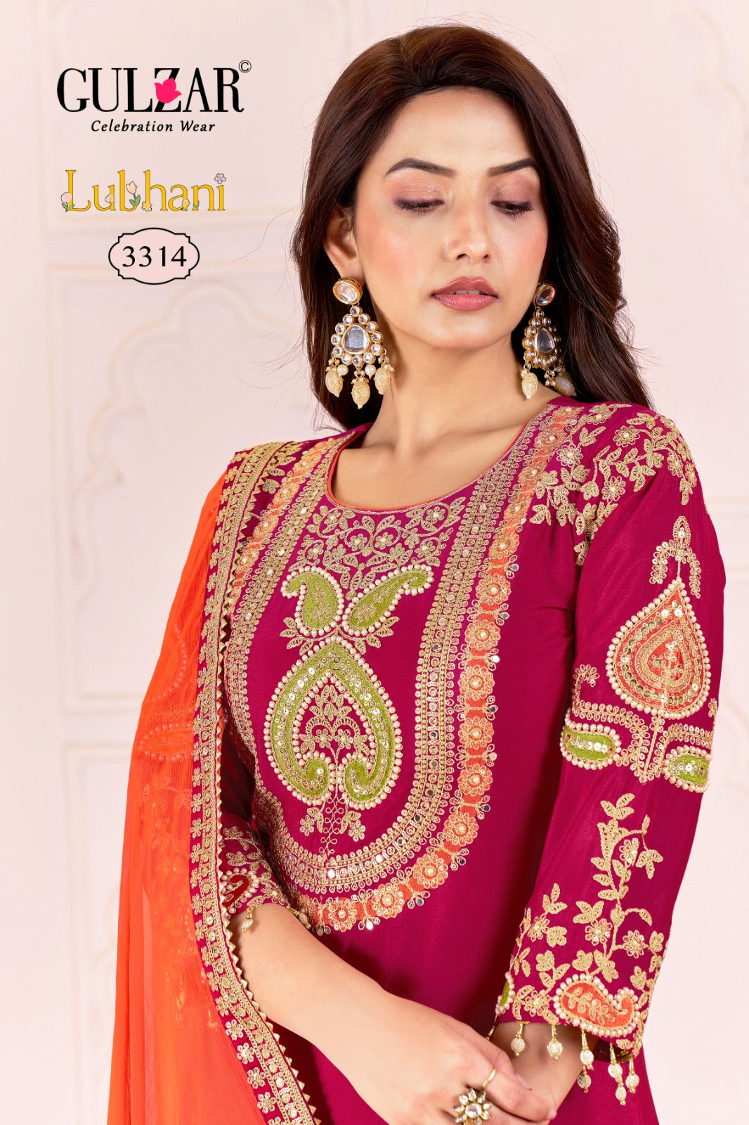 Lubhani Gulzar Chinon Readymade Suits Exporter Ahmedabad