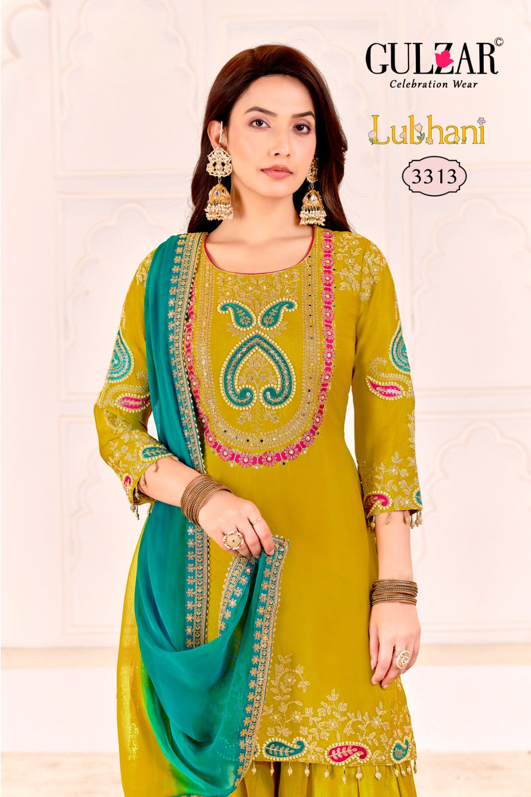 Lubhani Gulzar Chinon Readymade Suits Exporter Ahmedabad