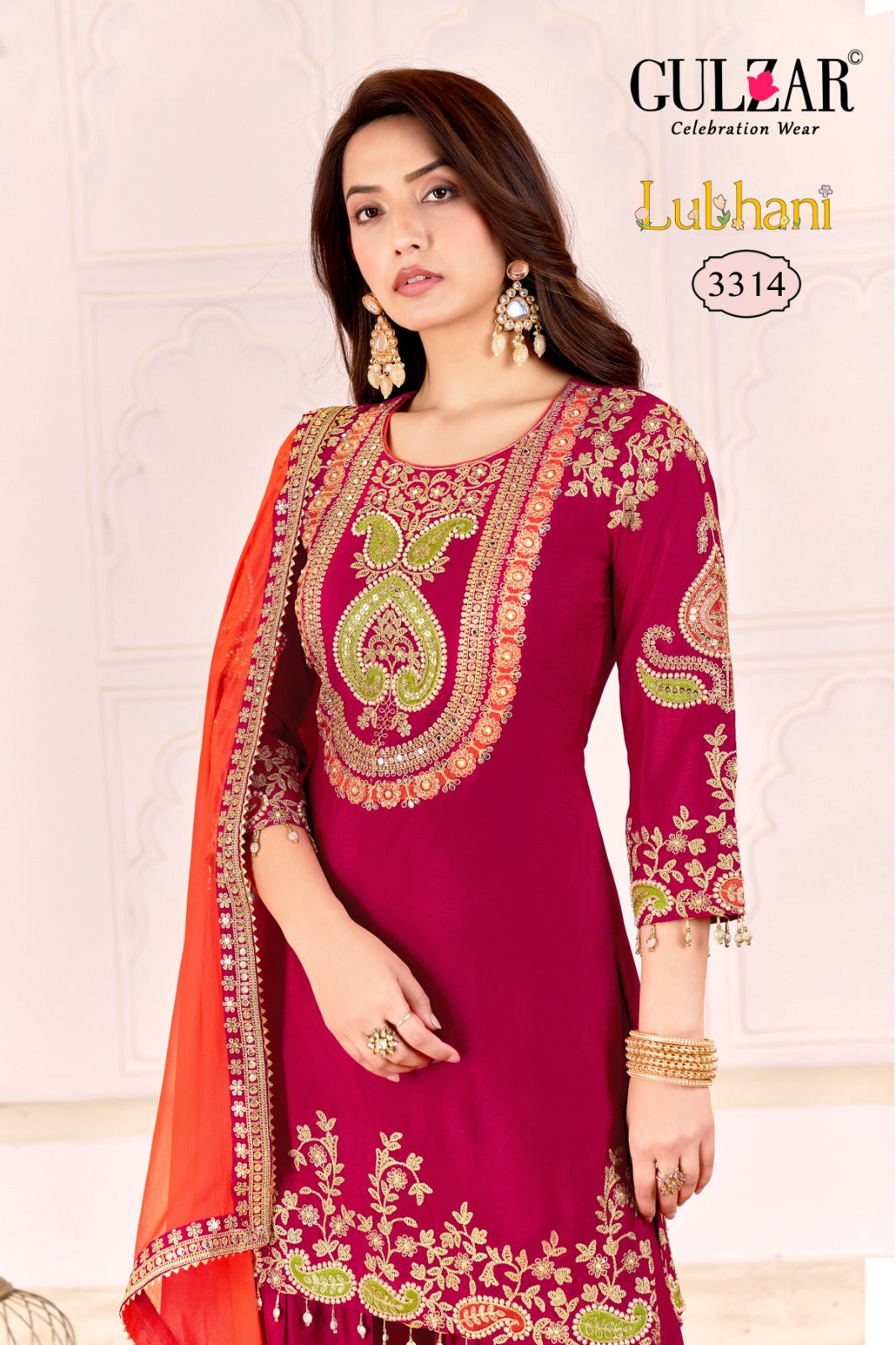 Lubhani Gulzar Chinon Readymade Suits Exporter Ahmedabad