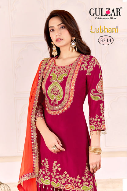 Lubhani Gulzar Chinon Readymade Suits Exporter Ahmedabad