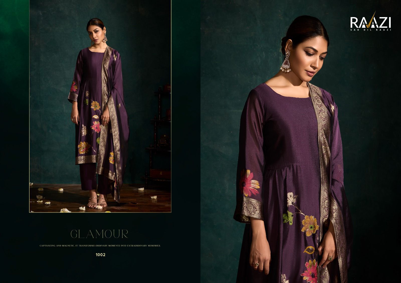 Lubna Raazi Silk Jacquard Pant Style Suits Supplier