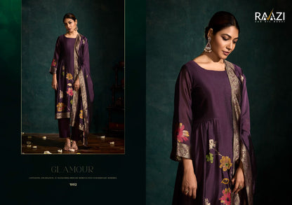 Lubna Raazi Silk Jacquard Pant Style Suits Supplier