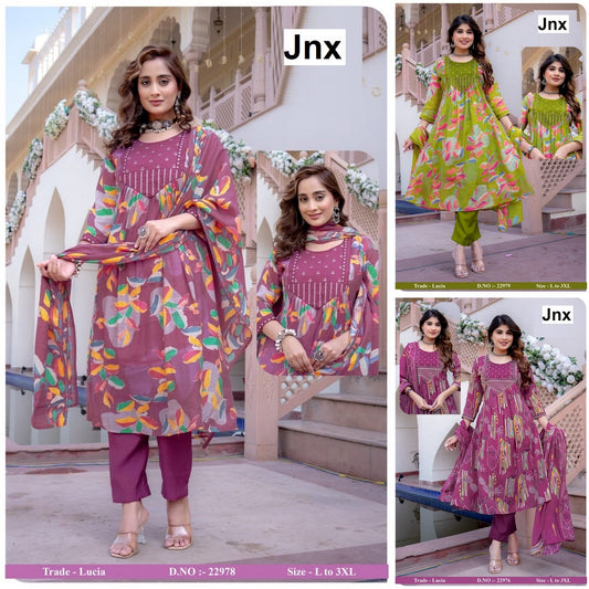 Lucia Jnx Readymade Anarkali Suits Wholesale Rate