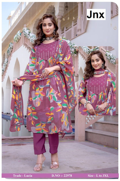 Lucia Jnx Readymade Anarkali Suits Wholesale Rate