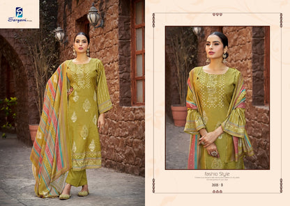 Lucia Sargam Prints Pure Bemberg Muslin Plazzo Style Suits Supplier Gujarat