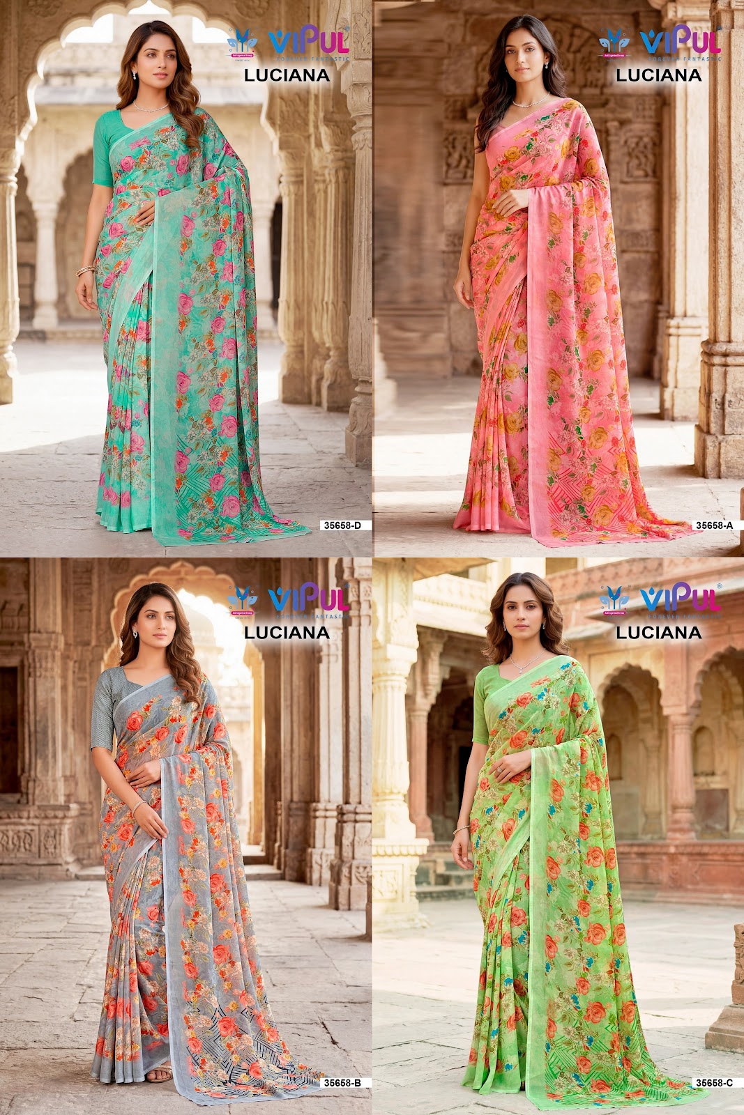 Luciana 0205 Vipul Sarees Exporter Gujarat