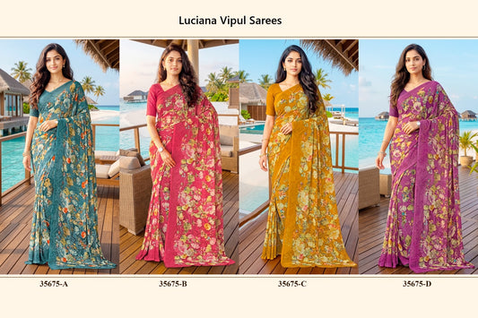 Luciana Vipul Sarees Manufacturer Gujarat