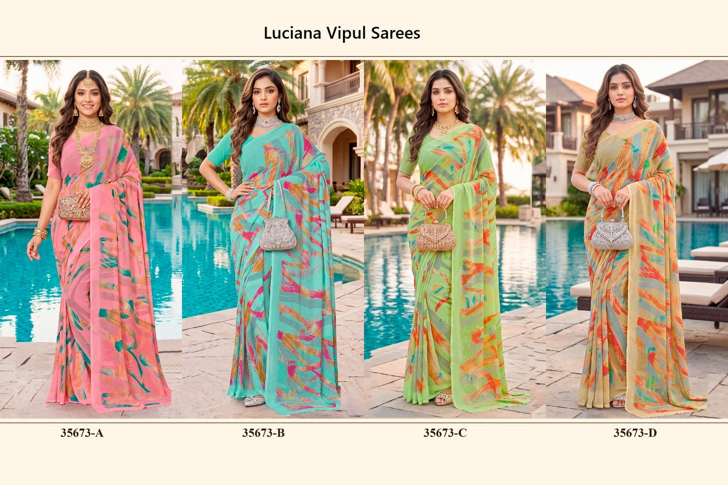 Luciana Vipul Sarees Manufacturer Gujarat