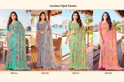 Luciana Vipul Sarees Manufacturer Gujarat
