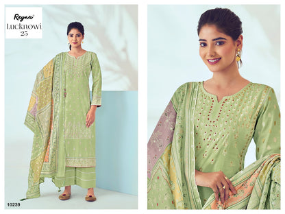 Lucknowi 25 Reyna Cotton Pant Style Suits Supplier