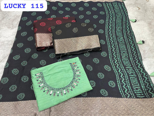 Lucky 115 Kalpveli Georgette Sarees Manufacturer India