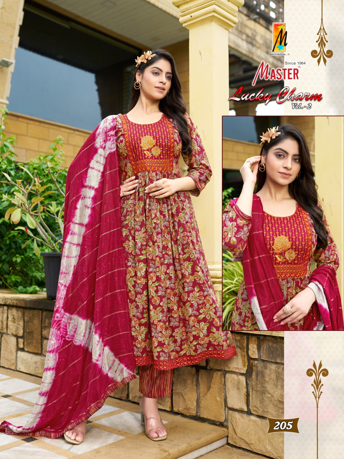 Lucky Charm Vol 2 Master Capsule Print Readymade Pant Style Suits Supplier India