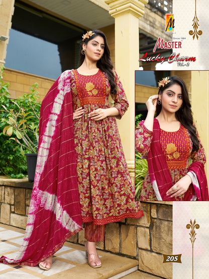 Lucky Charm Vol 2 Master Capsule Print Readymade Pant Style Suits Supplier India