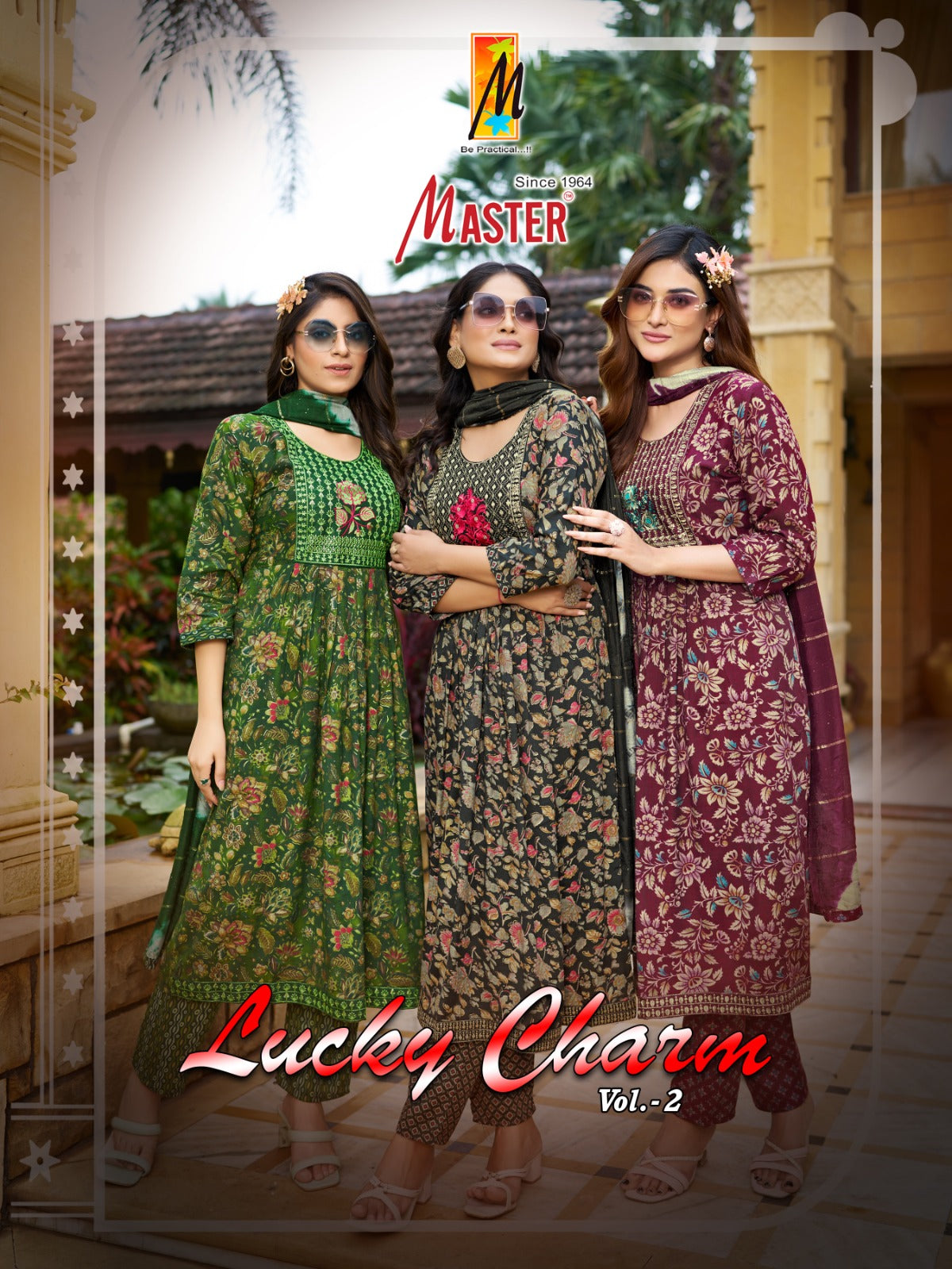 Lucky Charm Vol 2 Master Capsule Print Readymade Pant Style Suits Supplier India
